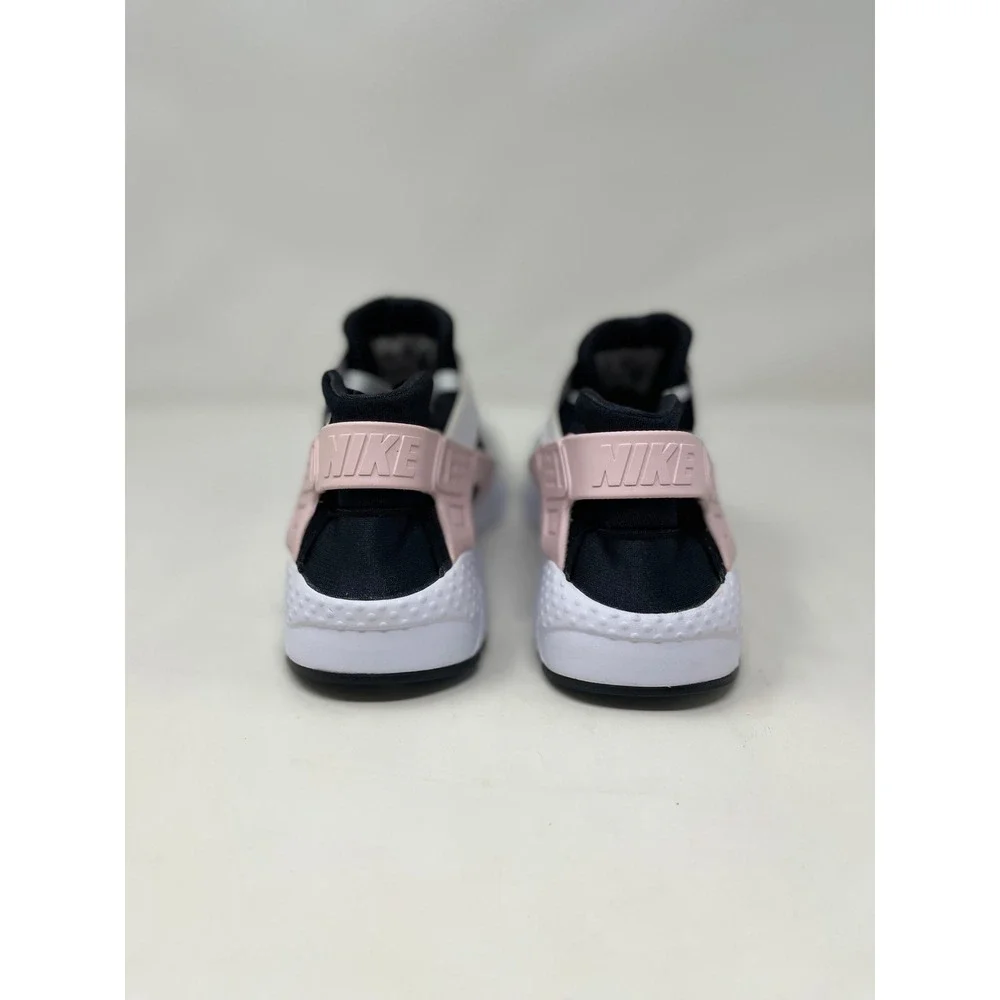 Nike Air Huarache Run GS Kids Size 7Y White Black Pink Excellent Sneakers